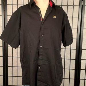 McDonald apparel Large work Shirt Black